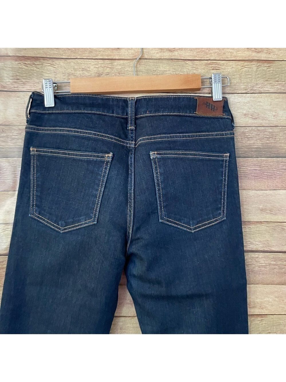 ANTHROPOLOGIE Holding Horses Women’s Dark Wash Straight Denim Jeans Size: 28 - Picture 2 of 8
